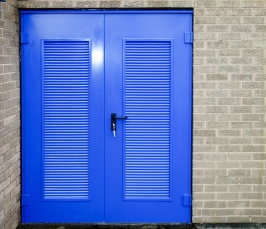 G15 louvred doors for plantroom